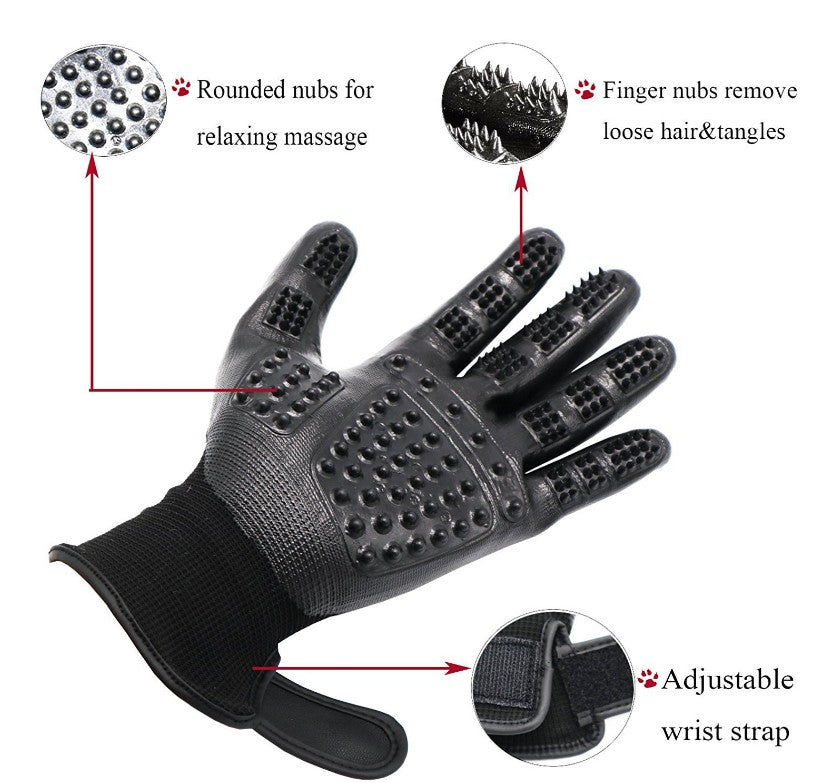Fast Shipping 1 Pair Pet Grooming Gloves