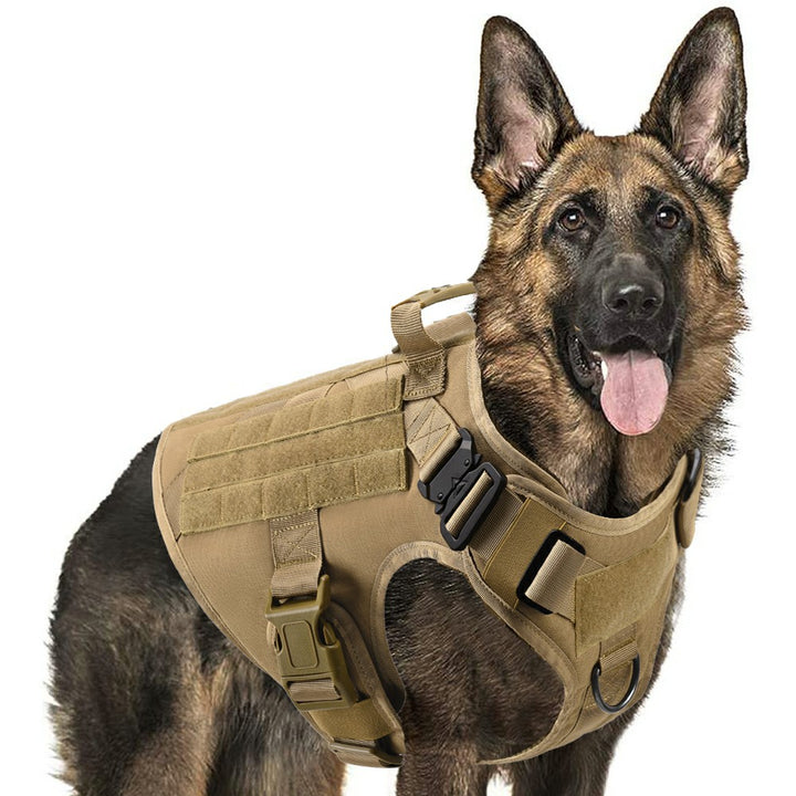 Fast Shipping Military Dog Tactical Harness and Leash Set (Brown)
