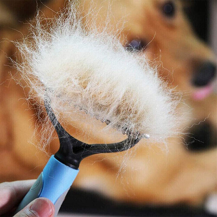 Grooming Brush For Pet Dog Cat Deshedding Tool Rake Comb Fur Remover